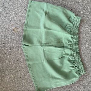 PrettyLittleThing Sage Green Lounge Shorts